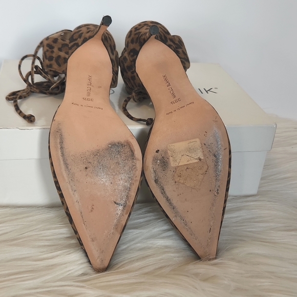 Manolo Blahnik leopard print pumps 39.5 - Picture 11 of 16